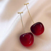 Stainless Steel Gold Plated Cherry earring