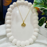 Stainless Steel Gold Plated Anti Tarnish Pendant with chain