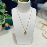 Stainless Steel Gold Plated Anti Tarnish Pendant with chain