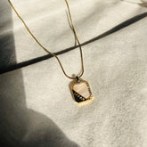 Stainless Steel Gold Plated Anti Tarnish Pendant With Chain