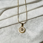 Stainless Steel Gold Plated Anti Tarnish Pendant With Chain