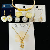 Combo set pendant, bracelet, earrings