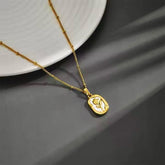 Gold Plated Anti Tarnish Rose Themed Pendant