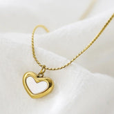 Gold Plated Stainless Steel Anti Tarnish Heart Themed Pendant For Women